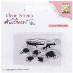NELLIE'S Transparent Acryl Stempel Motivstempel Clear Stamp -  Kleintiere